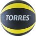 Медбол "TORRES 1 кг", арт.AL00221, резина, диаметр 19,5 см, черно-желто-белый