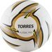 Мяч футзал. "TORRES Futsal Pro", арт.F31924, р.4, 10 пан. PU, 4 подкл. сл, гибрид. сш. бело-зол-чер