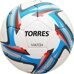 Мяч футб. "TORRES Match",арт.F320024,р.4, 32 пан. PU, 4 под. слоя, ручн. сшивка, бело-серебр-голубой